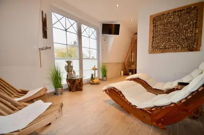 TV/Unterhaltungsangebot in der Unterkunft Villa Strandblick 7