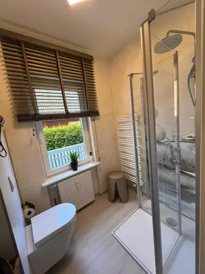 Ein Badezimmer in der Unterkunft Ferienwohnung Seebrise