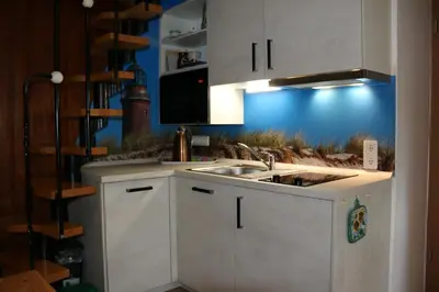 Küche/Küchenzeile in der Unterkunft Ferienwohnung Wiesenblick