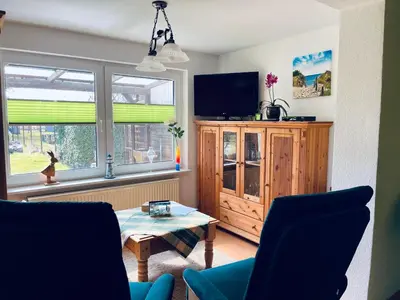 TV/Unterhaltungsangebot in der Unterkunft Ferienwohnung Wiesenblick
