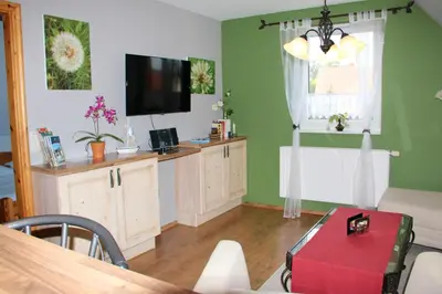 TV/Unterhaltungsangebot in der Unterkunft Ferienwohnung Morgensonne