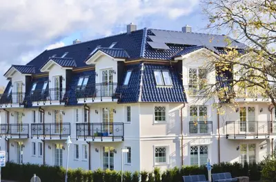 Das Gebäude in dem sich die Ferienwohnung befindet