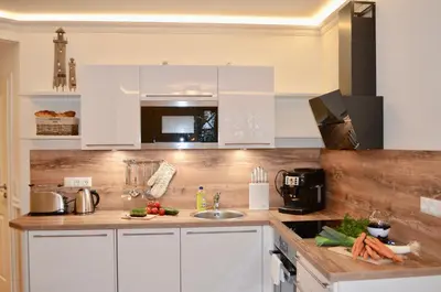 Küche/Küchenzeile in der Unterkunft Villa Strandblick 11