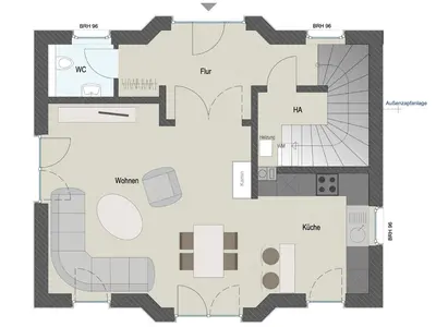Grundriss der Unterkunft Ferienhaus Seeadler 65