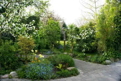 Ein Garten an der Unterkunft Hotel Garni Inselparadies Zingst