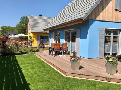 Ein Garten an der Unterkunft Ferienhaus Barti