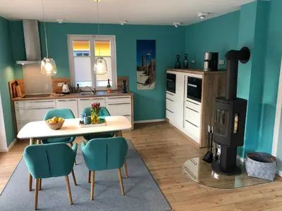 Küche/Küchenzeile in der Unterkunft Ferienhaus Barti