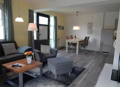 Ein Sitzbereich in der Unterkunft Resi P2