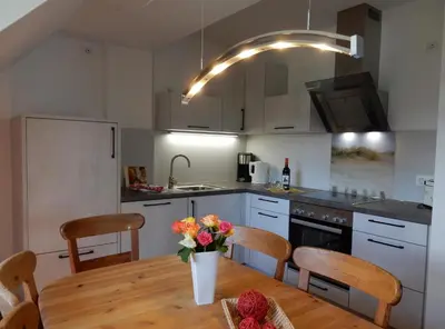 Küche/Küchenzeile in der Unterkunft Resi A5