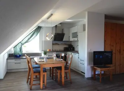 Küche/Küchenzeile in der Unterkunft Resi A7
