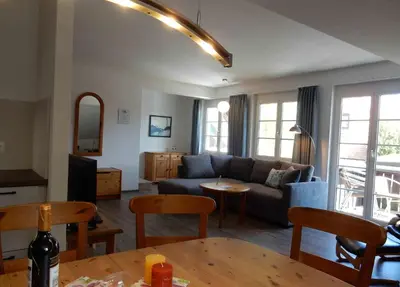 Ein Sitzbereich in der Unterkunft Resi A8