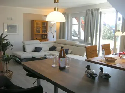Ein Sitzbereich in der Unterkunft Resi F7