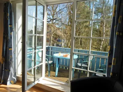 Ein Balkon oder eine Terrasse in der Unterkunft Gästehaus Whg 11