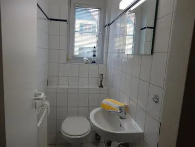 Ein Badezimmer in der Unterkunft Gästehaus Whg 1