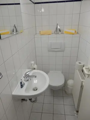 Ein Badezimmer in der Unterkunft Gästehaus Whg 9