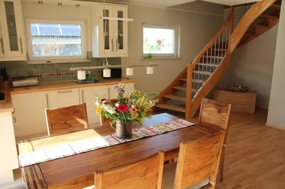 Küche/Küchenzeile in der Unterkunft Ferienhaus Treibholz