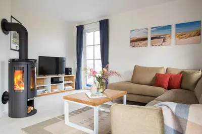 TV/Unterhaltungsangebot in der Unterkunft Ferienhaus Schilfrohrsänger 8