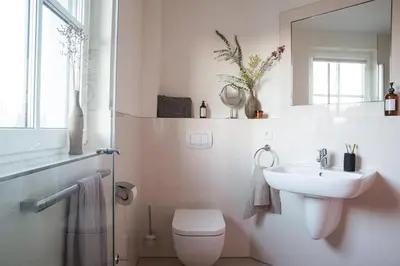 Ein Badezimmer in der Unterkunft Ferienhaus Schilfrohrsänger 8