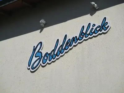 Ein Zertifikat, Auszeichnung, Logo oder anderes Dokument, das in der Unterkunft Pension Boddenblick ausgestellt ist