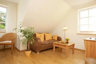 Ein Sitzbereich in der Unterkunft Schimmels Pension