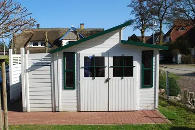 Das Gebäude in dem sich die Ferienwohnung befindet