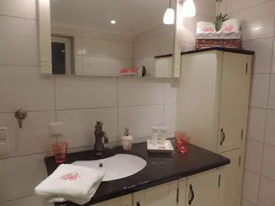 Ein Badezimmer in der Unterkunft Ferienwohnung 