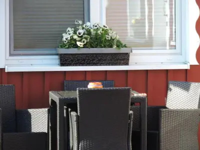 Ein Sitzbereich in der Unterkunft Ferienwohnung 