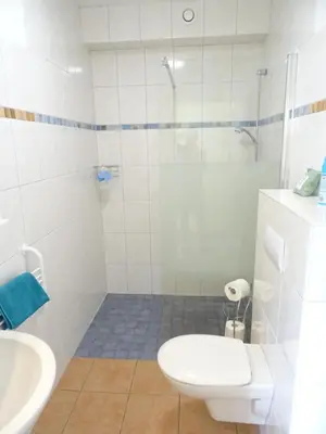 Ein Badezimmer in der Unterkunft Boddenpieper