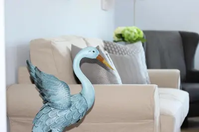 Ein Sitzbereich in der Unterkunft KranichSuite - Zingst