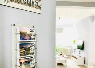 Küche/Küchenzeile in der Unterkunft KranichSuite - Zingst
