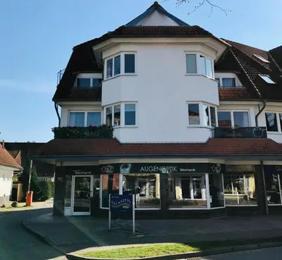Das Gebäude in dem sich die Ferienwohnung befindet
