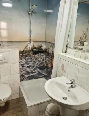 Ein Badezimmer in der Unterkunft Zimmer 