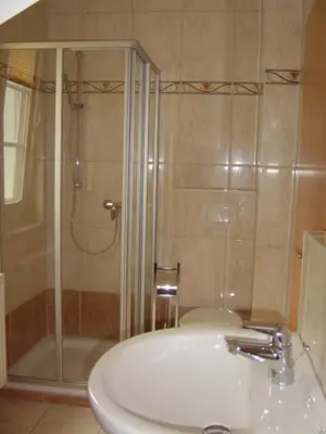 Ein Badezimmer in der Unterkunft Aalkoje Ostseebad Wustrow