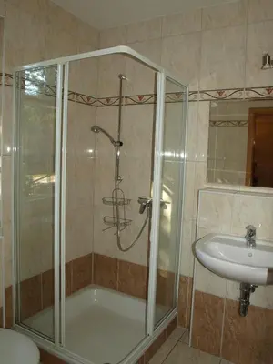 Ein Badezimmer in der Unterkunft Ferienwohnung Fischerkoje