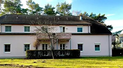 Das Gebäude in dem sich die Ferienwohnung befindet