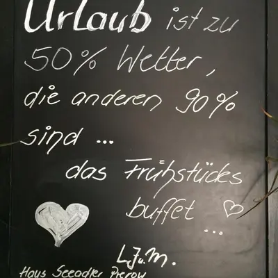 Ein Zertifikat, Auszeichnung, Logo oder anderes Dokument, das in der Unterkunft Hotel-Pension Seeadler ausgestellt ist
