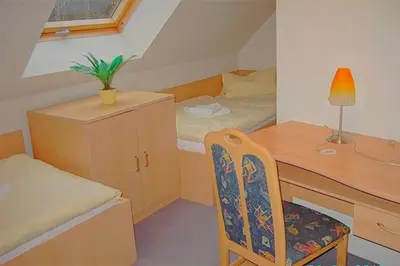 Ein Bett oder Betten in einem Zimmer der Unterkunft Am Deich 33