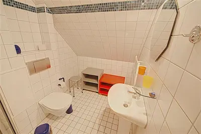 Ein Badezimmer in der Unterkunft Am Deich 09
