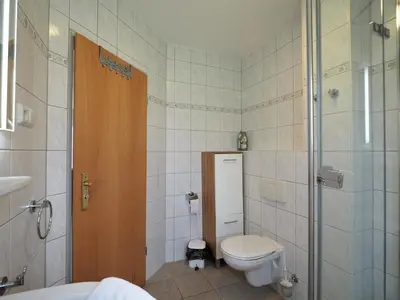 Ein Badezimmer in der Unterkunft Am Deich 39