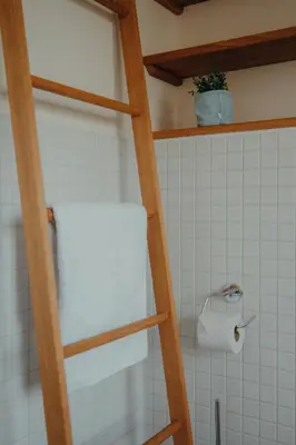 Ein Badezimmer in der Unterkunft Am Deich 13