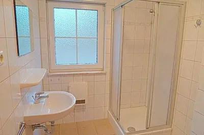 Ein Badezimmer in der Unterkunft Am Deich 46