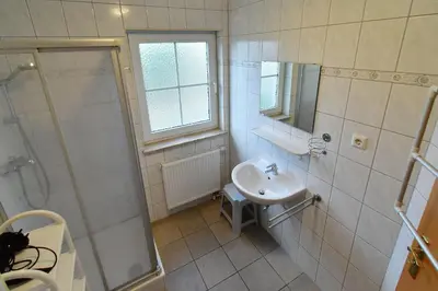 Ein Badezimmer in der Unterkunft Am Deich 41