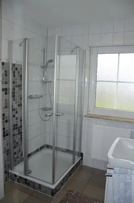 Ein Badezimmer in der Unterkunft Am Deich 15