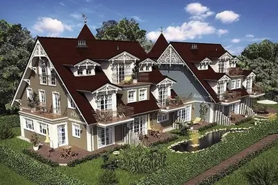 Das Gebäude in dem sich die Ferienwohnung befindet