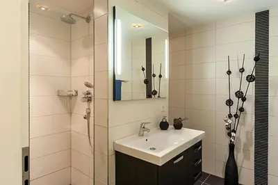 Ein Badezimmer in der Unterkunft Les Belles, Haus Cecile, FW Attractive, Whg 4