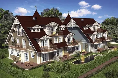 Das Gebäude in dem sich die Ferienwohnung befindet