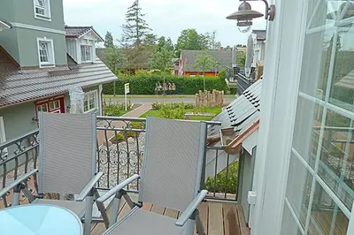 Ein Balkon oder eine Terrasse in der Unterkunft Les Belles, Haus Bastien, FW Noble, Whg 9