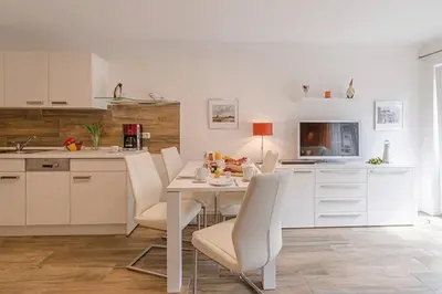 Küche/Küchenzeile in der Unterkunft Les Belles, Haus Davide, FW Exclusive, Whg 7