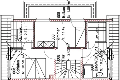 Grundriss der Unterkunft Haus Windflüchter