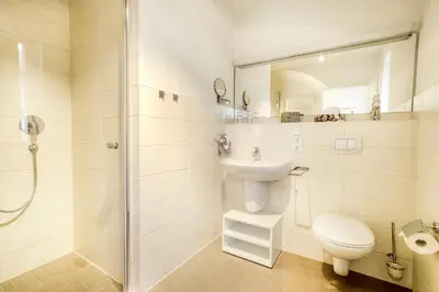 Ein Badezimmer in der Unterkunft Haus Windflüchter